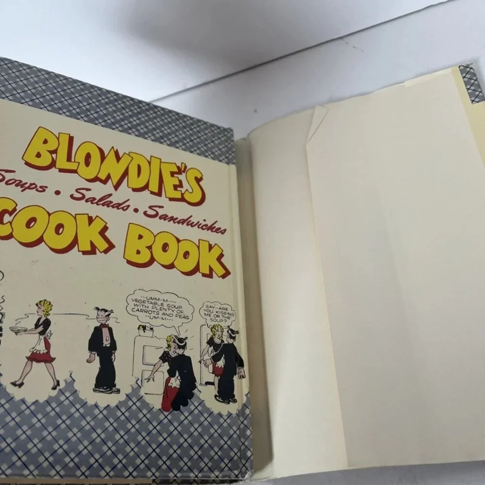 Vintage 1947 Blondie's Cook Book Chic Young Dagwood HC with Dust Jacket